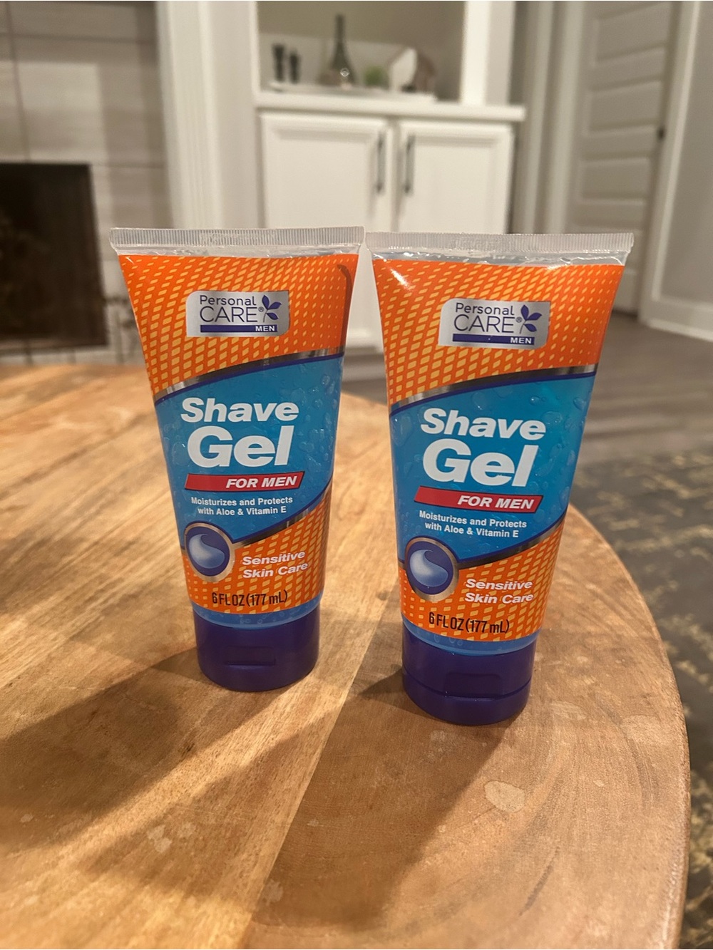 Personal Care Shave Gel for Men - 6 fl oz- Lot of 2